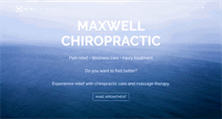 Desktop Screenshot of maxwellchiropractic.com